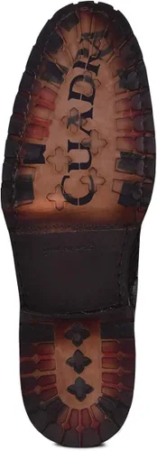 Miniatura 6 de Cuadra Botas de minería para hombre en piel auténtica Pirarucu y cuero bovino con cordones y cremallera, Minería, metálico