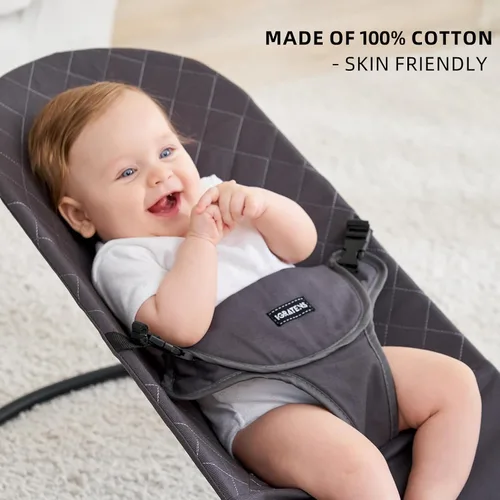 Miniatura 2 de iGRATENS Asiento de Tela para Mecedora - Funda para Mecedora Baby Bjorn Compatible con Modelo Balance Soft & Bliss, 100% Algodón, Amigable