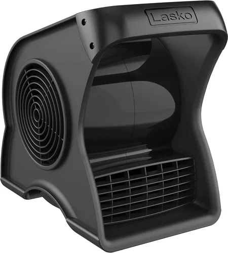 Miniatura 10 de Lasko Ventilador utilitario portátil, ventilador giratorio de alta velocidad de 12 pulgadas, 289 CFM, 3 velocidades, 2 salidas de accesorios de 120
