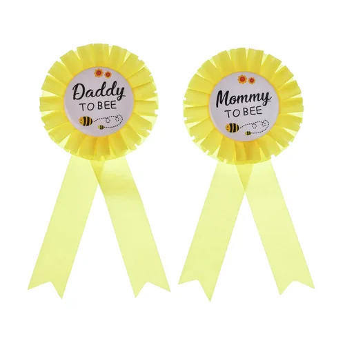 Miniatura 8 de Faja de maternidad para baby shower, juego de pines de ramillete para mamá para ser papá para ser padre (girasol amarillo)