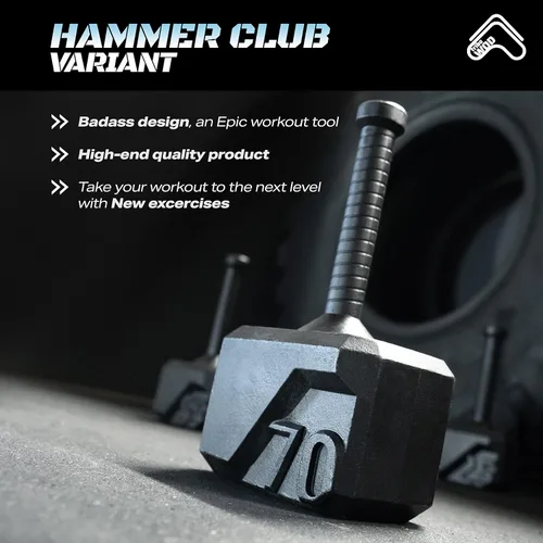 Miniatura 8 de Tribe WOD Hammer Kettlebell 15-70 libras + Ajustable Equipo de Entrenamiento Cruzado para Construcción Muscular, Cardio Fitness, Pesas