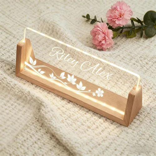 Miniatura 6 de Placa de identificación personalizada con luz para escritorio, letrero de oficina personalizado para empleados profesionales, regalos