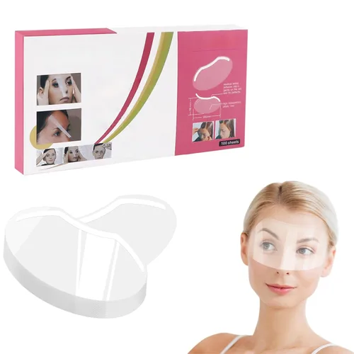 Miniatura 9 de EBANKU 50 unidades de protectores faciales de ducha Microblading, protectores faciales desechables, máscaras de maquillaje para laca