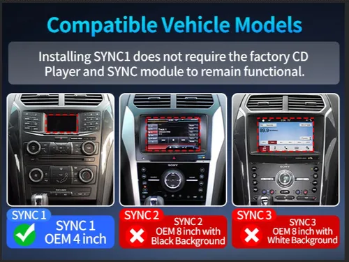 Miniatura 2 de Radio de coche para Ford Explorer 2011-2019 Actualización de radio con pantalla estilo Tesla de 14.4 pulgadas Unidad principal con Carplay