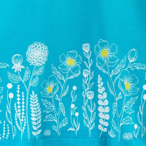 Miniatura 2 de Mightly Vestido de camiseta básico de manga larga para niña, 95% algodón orgánico, colorido vestido de camiseta para niños, escuela, fiestas