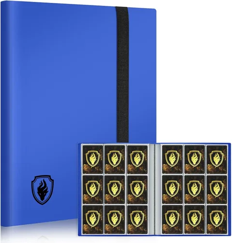 Miniatura 14 de Fabmaker - Carpeta de tarjetas con 9 bolsillos, 396 bolsillos, álbum de tarjetas coleccionables prémium para tarjetas estándar, carpeta de colección