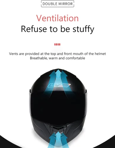 Miniatura 2 de Casco modular de motocicleta de cara completa, casco abierto con doble visera extraíble forro para adultos, hombres y mujeres, motocross Cruiser
