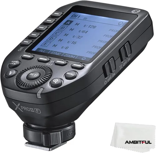 Miniatura 7 de GODOX XproII-C 2.4G TTL Disparador de flash inalámbrico XProIIC Trigger Autoflash 1/8000s HSS Pantalla LCD grande 32 canales 16 grupos de reemplazo