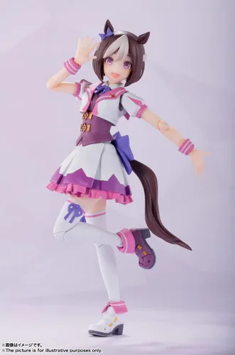 Miniatura 7 de BANDAI SPIRITS S.H. Figuarts Uma Musume Pretty Derby Special Week, aprox. 5.1 pulgadas (5.118 in), PVC y ABS, figura de acción prepintada