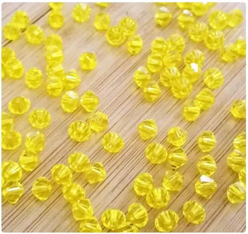 Miniatura 52 de 100 piezas auténticas Preciosa de 3 mm (0,12 pulgadas) cuentas sueltas de cristal bicono facetado pequeño amatista púrpura compatibles con cristales