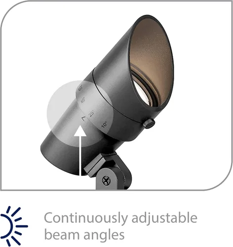 Miniatura 3 de WAC Iluminación de paisaje, LED de voltaje de línea de 120 V, luz de acento de tamaño mediano con ángulo de haz ajustable y control de brillo
