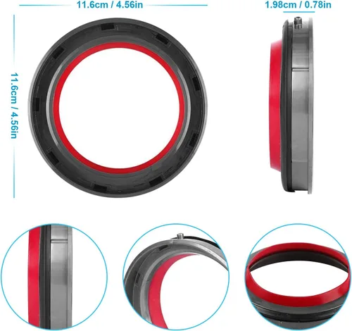 Miniatura 6 de Cubo de polvo Top Anillo de sellado fijo para Dyson V11 V15 SV14 SV15 SV22 Aspiradora Reemplazo de piezas Accesorios