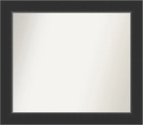 Miniatura 175 de Amanti Art Espejo personalizado, espejo de baño negro Astor, espejo de pared o espejo de tocador de baño sobre el fregadero (25 x 25 pulgadas)