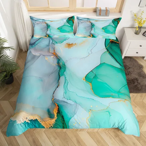 Miniatura 29 de Erosebridal Juego de ropa de cama de pingüinos, funda de edredón de animales antárticos para niños y niñas, funda de edredón estilo caricatura