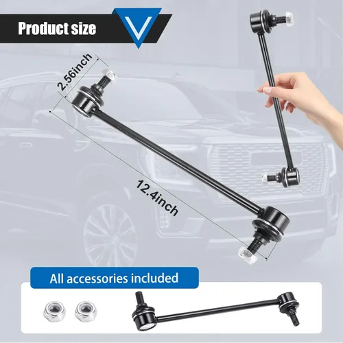 Miniatura 7 de K80230 Enlaces de Barra Estabilizadora Compatibles con Pontiac Vibe 2003-2010, Scion tC 2005-2010, Toyota Corolla 2003-2018, Toyota Matrix 2 K80230