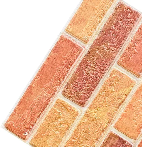 Miniatura 8 de Pegatinas de pared de ladrillo de espuma XPE con textura 3D de 13.78 x 30.31 pulgadas, papel tapiz de ladrillo sintético, paneles de pared Estilo 1