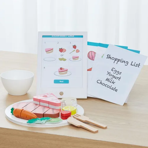 Miniatura 8 de Teamson Kids Little Chef Frankfurt - Juego de recetas de tabletas de cocina de madera
