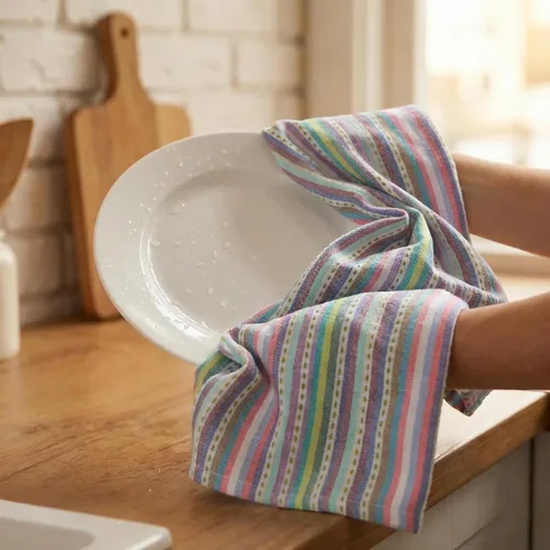 Miniatura 7 de Urban Villa Toallas de cocina 100% algodón para cocina (juego de 6) 20"x30" toallas de cocina altamente absorbentes, juego de ropa de cocina