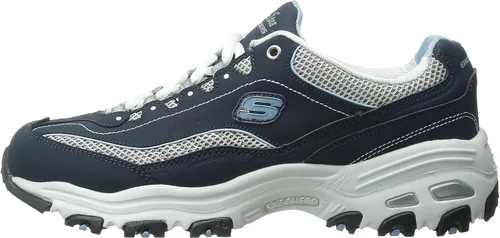Miniatura 8 de Skechers D'Lites-Life Saver - Tenis de espuma viscoelástica con cordones para mujer