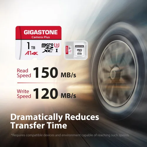 Miniatura 2 de GIGASTONE - Tarjeta Micro SD de 1 TB, Camera Plus, GoPro, cámara de acción, aplicación A1 Run para smartphone, compatible con Nintendo-Switch, 150
