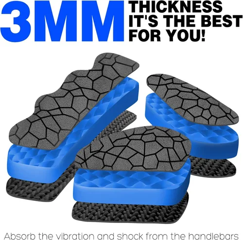 Miniatura 3 de BEACE Guantes de ciclismo para hombres y mujeres, guantes de ciclismo de montaña con pantalla táctil y palma de silicona antideslizante, guantes