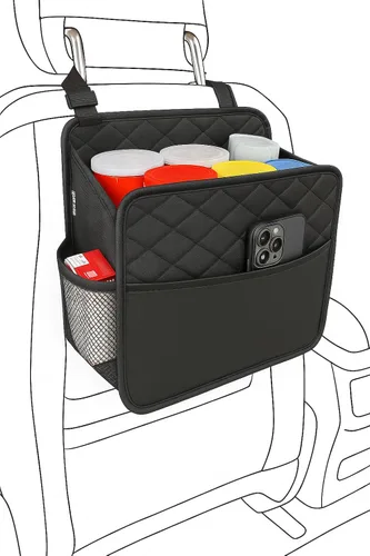 Miniatura 11 de Witaxima Organizador de asiento trasero de automóvil mejorado con bolsillos de almacenamiento, organizador multiusos para colgar del automóvil