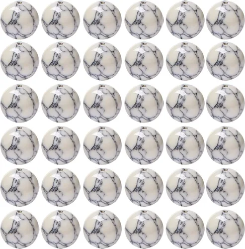 Miniatura 17 de Cuentas de piedra natural, 100 cuentas redondas de obsidiana negra de 0.315 pulgadas (0.315 in), cuentas sueltas de piedra auténtica