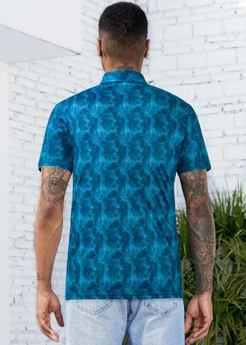Miniatura 135 de TAPULCO Camisetas tipo polo de secado rápido para hombre, diseño de camuflaje, atléticas, ligeras, transpirables, casuales, para golf