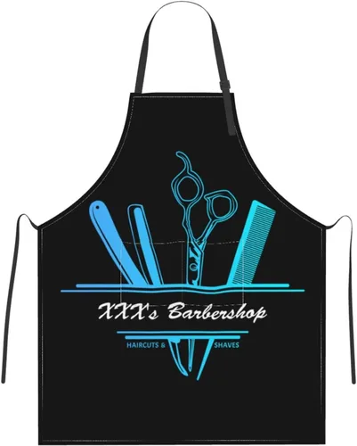 Miniatura 13 de Delantal de peluquería personalizado para hombres y mujeres, delantal de peluquería personalizado con bolsillos, delantal personalizado