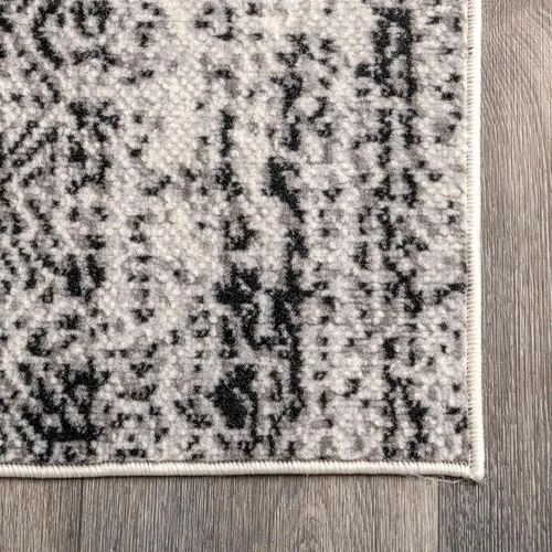 Miniatura 4 de nuLOOM Penélope - Alfombra de pasillo tribal con diseño de chevrones, 2 x 6 pies, color gris