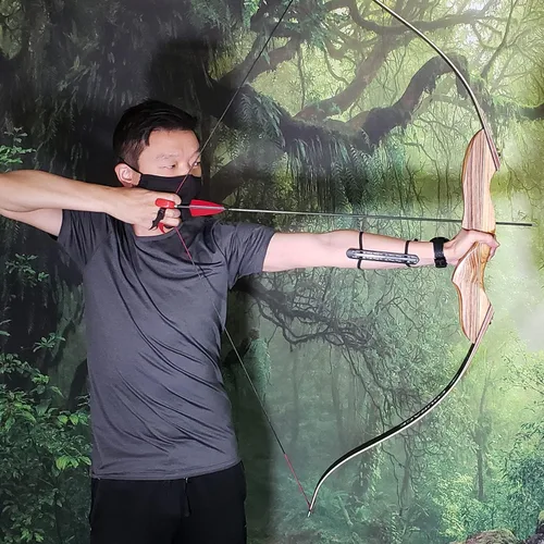Miniatura 2 de SAS Courage Hunting Takedown Recurve Archery Bow Marrón 60