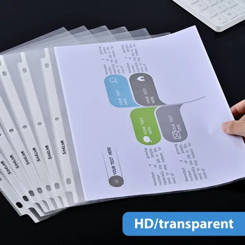 Miniatura 3 de Protectores de hojas de 500 páginas, protector de página de 8.5 x 11 pulgadas, protectores de páginas de plástico transparente mejorados