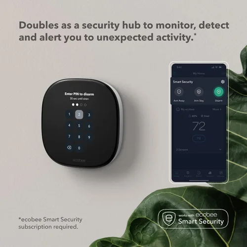 Miniatura 5 de ecobee Termostato inteligente mejorado, termostato Wifi programable, funciona con Siri, Alexa, Google Assistant, certificado Energy Star, hogar