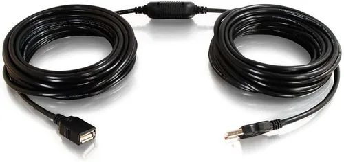 Miniatura 10 de C2G Cable de extensión USB largo, Cable USB, Cable USB A a A, Negro, 16 pies (4.87 metros), Cables to Go 39010