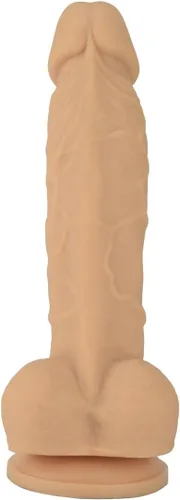 Miniatura 3 de Consolador de silicona realista, con succión. Premium. 6.7 pulgadas. de Naughty., Piel, 1, 1 Carne