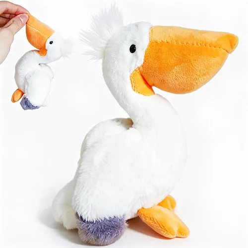 Miniatura 9 de Peluche de águila calva para niños, peluches Kawaii de águila calva, juguetes de peluche suaves de pájaro, mini animales de peluche para niñas