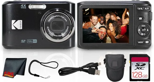 Miniatura 14 de Kodak PIXPRO FZ45 - Cámara digital (blanco) Sensor de 16 MP, zoom óptico 4X, lente gran angular de 1.063 in y video Full HD Ideal para viajes