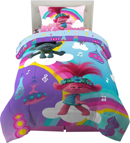 Miniatura 24 de Franco Ropa de cama súper suave para niños, juego de edredón y sábanas, 5 piezas, tamaño completo, Batman