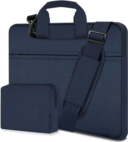 Miniatura 12 de Hseok Bolsa de hombro delgada para laptop de 13-14 pulgadas Bolso de mano con funda pequeña compatible con MacBook Pro de 14 pulgadas M4/M3/M2/M1