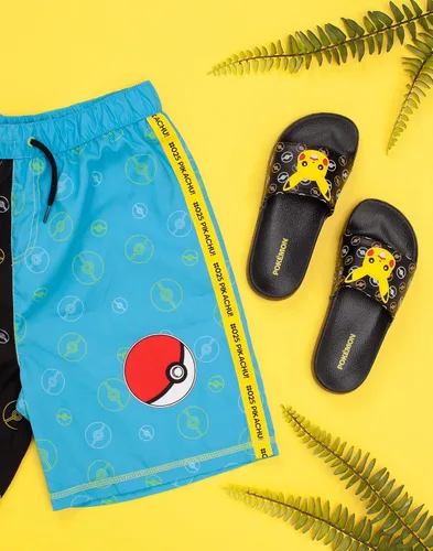 Miniatura 2 de Pokemon Sliders Chicos Niños Pikachu Sandalias Playa Ducha Chanclas