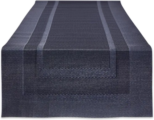 Miniatura 27 de DII PVC Tabletop Collection Woven Indoor / Outdoor - Juego de manteles individuales, 13x17.25, aguamarina, 6 piezas
