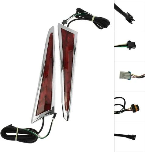 Miniatura 4 de Luces LED de alforja para motocicleta aptas para Victory Cross Country Tour 10-17 Magnum 10-16