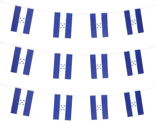 Miniatura 43 de Bandera de Colombia, bandera colombiana, pequeña cadena de banderas de Colombia, mini banderas colombianas, utilizada para fiestas, escuela, eventos