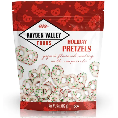Miniatura 8 de Hayden Valley Foods Pretzels cubiertos con sabor a yogur de arándanos Bolsas de 5 onzas (paquete de 3) Sin sabores artificiales, conservantes