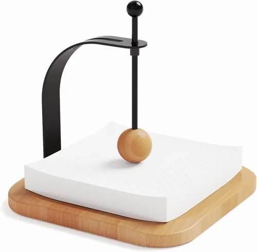 Miniatura 8 de Servilletero para mesa, servilleteros de madera para servilletas de papel, servilletero de cóctel, adecuado para cocina, restaurante, bar, oficina