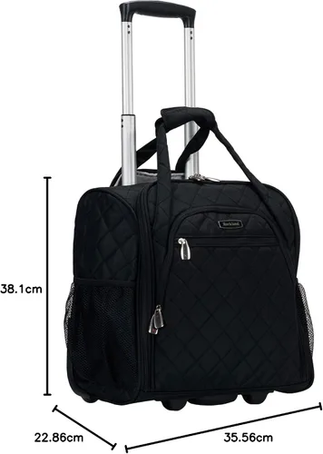 Miniatura 51 de Rockland Melrose - Maleta con ruedas, de porte vertical, para caber debajo del asiento, Rojo), BF31-RED
