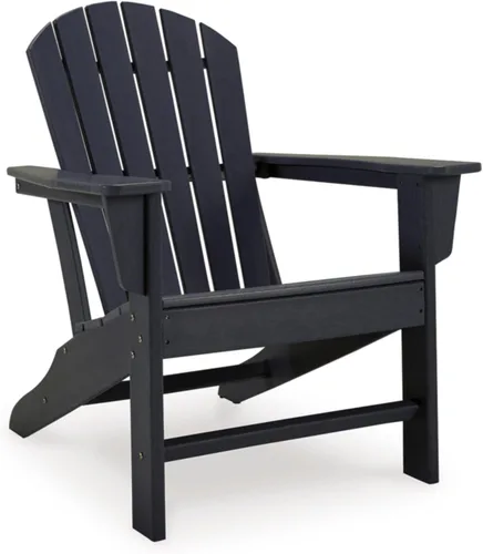 Miniatura 13 de Diseño de autor por Ashley - Silla para patio exterior Sundown Treasure Adirondack de HDPE, color marrón claro