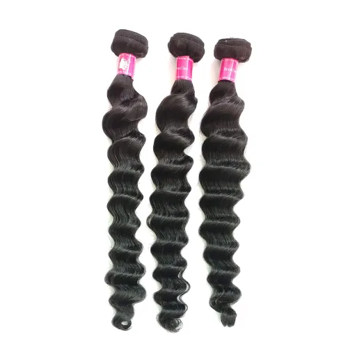 Miniatura 16 de 7A virgen brasileño paquetes de cabello humano ondulado #1B negro natural 10.58 oz/lote 8 pulgadas corto sin procesar Remy cabello humano teje