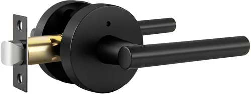 Miniatura 48 de Goldenwarm - Paquete de 1 picaporte negro inactivo de una sola cara, con tirador de puerta de extracción mate, resistente, para armario o despensa
