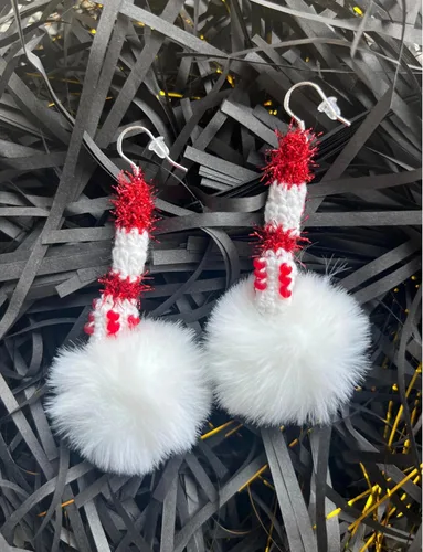 Miniatura 2 de K&Z Fun - Aretes grandes y bonitos aretes de gota de Dangel, joyería única hecha a mano para mujeres, profesores, adolescentes y niñas, Algodón, Sin